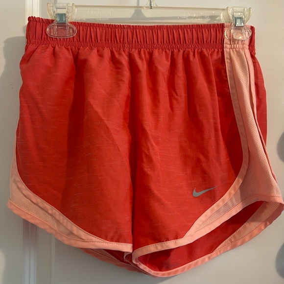 Nike Dri fit tempo shorts.  Peachy color.  Size Small - Picture 1 of 3